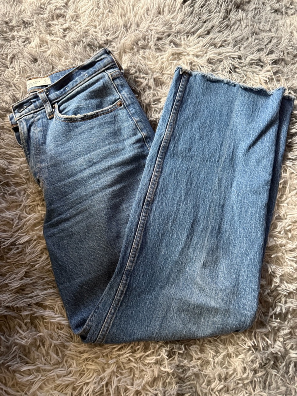 Abercrombie & Fitch Light Wash Straight-Leg Women's Jeans